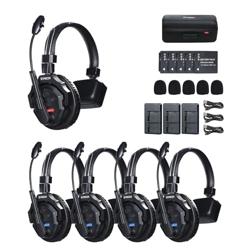 synco Synco Xtalk X5 Wireless Headset Intercom System 24GHz 400 M