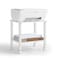 YUFAM 2 Tier Printer Stand with StorageUnder Desk Shelf Printer Table Rolling Printer Cart for OfficeHomeWhite