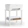 YUFAM 2 Tier Printer Stand with StorageUnder Desk Shelf Printer Table Rolling Printer Cart for OfficeHomeWhite