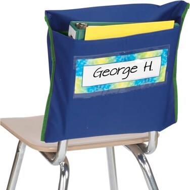 Really Good Stuff Store More DeepPocket Chair Pockets 6 Pack NavyGreen