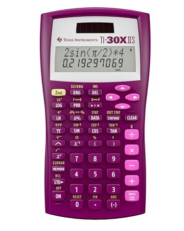 Texas Instruments TI30XIIS Scientific Calculator Raspberry Small