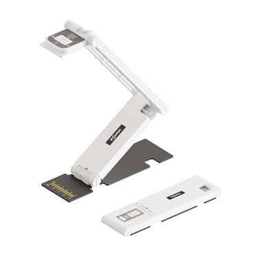 INSWAN INSFlip 4 USB Foldable 4K Document Camera Mac iPad Windows Chromebook Compatible for Distance Learning13MP Auto Focus LED Mic Portable 067lbs Support Interactive Whiteboards White