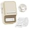 NIIMBOT B21 Label Maker Thermal Label Printer Portable Inkless Label Makers for HomeOfficeBusiness with 1 Pack 50x30mm White Label Compatible with iOS Android White