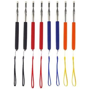 Miokun 8 Pieces Telescopic Teacher Pointer Presenter Whiteboard Pointer for Teachers Coach Presenter Extends to 39 Inches