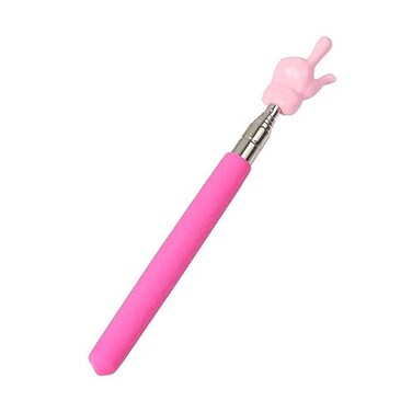 AIKESIWAY Teacher Pointer Sticks FingerPointer for ClassroomTelescoping Hand Pointer Retractable Classroom Pointer Fingers for Elementary School Kindergarten TeacherClassroom Supplies 1 PCS Pink