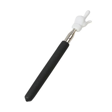 AIKESIWAY Teacher Pointer Sticks FingerPointer for ClassroomTelescoping Hand Pointer Retractable Classroom Pointer Fingers for Elementary School Kindergarten TeacherClassroom Supplies 1 PCS Black