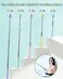 Dumero Retractable Teacher Pointer for Classroom Kids Reading Extendable Finger Pointer Stick for School Collapsible Finger Pointing Stick Long Telescoping Hand Pointer 5 Pack