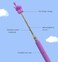 AIKESIWAY Teacher Pointer Sticks FingerPointer for ClassroomTelescoping Hand Pointer Retractable Classroom Pointer Fingers for Elementary School Kindergarten TeacherClassroom Supplies 1 PCS Purple