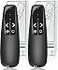 VILNIU 2 Units Wireless Presenter Remote Clicker for Laptop PowerPoint Presentations Pointer RF Computer Clicker for Presentations Remote SlideshowSmartboardCollegeClassroomPPT Clicker