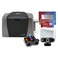 Bodno Fargo DTC1250e Single Sided ID Card Printer Complete Supplies Package with Silver Edition Software