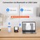 MUNBYN Bluetooth Receipt Printer 58mm Mini Wireless POS Thermal Printer for Restaurant Portable for AndroidWindows