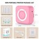 HUIJUTCHEN Inkless Mini Thermal Pocket Printer Wireless Mini Sticker Printer with 10 Rolls Thermal Paper for iOSAndroid Portable Mini Photo Printer for Notes Journal Memo Photo Study Pink