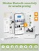 iDPRT Mini Sticker Printer Machine with 1 Roll Sticker Paper Portable Thermal Printer for Study Grey