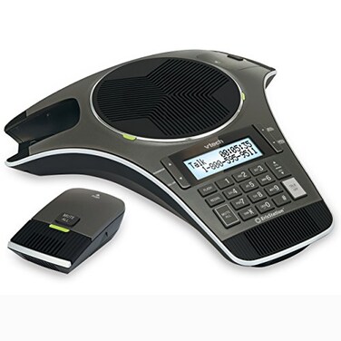 VTech VCS702 ErisStation DECT 60 Conference Phone with Two Wireless Mics Using Orbitlink Wireless Technology