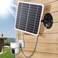 Asixxsix Solar Panel for Security Camera 20W 5V Solar Panel Compatible with Rechargeable Battery Camera Outdoor IP68 USB Waterproof Solar Panel Charger with Adjustable Mount