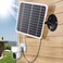 Asixxsix Solar Panel for Security Camera 20W 5V Solar Panel Compatible with Rechargeable Battery Camera Outdoor IP68 USB Waterproof Solar Panel Charger with Adjustable Mount