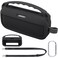co2CREA Soft Silicone Case Replacement for Bose New SoundLink Flex 2nd Gen Bluetooth Portable Speaker Silicone Case Black Case