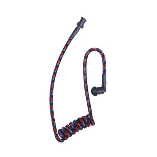 Renastar Renastar Braided Acoustic Coil Tube Knitted Nylon Moisture Resistant Radio Earpiece 3.5 MM