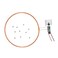 Taidacent 24V 200mm One to Many Long Distance Wireless Inductive Coil Wireless LEDs Induction Wireless Charging Module Wireless Power Supply1 Transmitter Coil and 10 Mixed Wireless LEDs