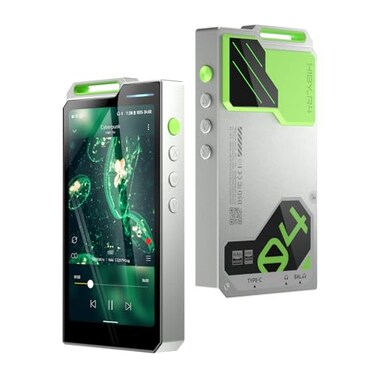 HiBy R4 MP3 MP4 Player Spotify Player with Bluetooth and WiFi 4Way HiFi DAP Android 12 OS 35mm PO44mm Bal 32G2TB Scalable Memory