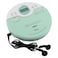 Studebaker SB3703MW Joggable Personal CDMP3 Player with Audio Book Compatibility Bookmark Feature and FM PLL Radio MintWhite