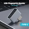 Yoidesu USB C Fingerprint Reader 360 Detection Mini Fingerprint Scanner 05s Touch Speedy Matching Portable Biometric Scanner USB Security Key for Password and File Encryption