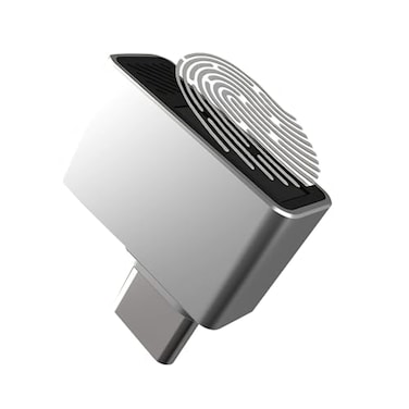 Yoidesu USB C Fingerprint Reader 360 Detection Mini Fingerprint Scanner 05s Touch Speedy Matching Portable Biometric Scanner USB Security Key for Password and File Encryption