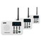 Wuloo Intercoms Wireless for Home 1 Mile Range 22 Channel 100 Digital Code Display Screen Wireless Intercom System for Home House Business Office Room to Room Intercom Communication3Stations White