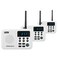 Wuloo Intercoms Wireless for Home 1 Mile Range 22 Channel 100 Digital Code Display Screen Wireless Intercom System for Home House Business Office Room to Room Intercom Communication3Stations White