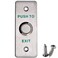 UHPPOTE Momentary Push to Exit Button Switch NOCOM Output Stainless Steel Panel for Access Control Hollow Door