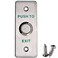 UHPPOTE Momentary Push to Exit Button Switch NOCOM Output Stainless Steel Panel for Access Control Hollow Door