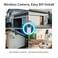 ESCANU Wireless Home Security Cameras SystemSolar Power PTZ Outdoor CamerasMotion DetectionNight VisionWaterProof2Way AudioNo Subscription FeeCloudSD Card Storage