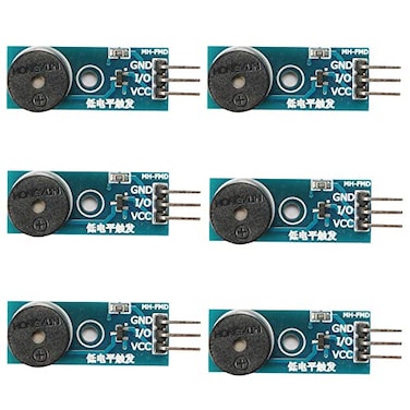 Ximimark 6Pcs Active Buzzer Alarm Module Sensor Beep for arduino Smart car