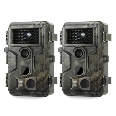 GardePro A3S 2Pack Trail Camera NonCellular NonWiFi Enhanced LowLight Performance 64MP Photo 1296P HD Video 01s Trigger 100ft NoGlow Night Vision Motion Activated Wildlife Camera