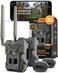 SPYPOINT Flex G36TWIN Camo Outdoor Cellular Trail Camera 1080p Video with Sound 36 Megapixels 03S Trigger Speed 100 Flash and Detection Range with Improved Battery Life