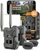 SPYPOINT Flex G36TWIN Camo Outdoor Cellular Trail Camera 1080p Video with Sound 36 Megapixels 03S Trigger Speed 100 Flash and Detection Range with Improved Battery Life