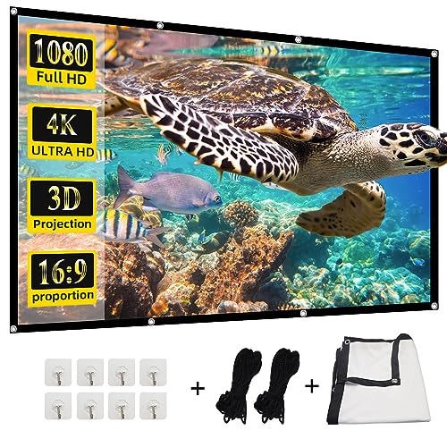 هوانيينغ بي جاي بي Huanyingbjb Projector Screen 4k 169 Hd Rear Front Projector Screens Foldable Pro 84 inch