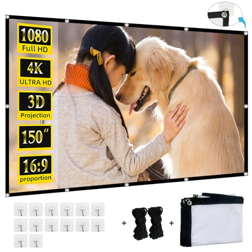 Xinlemy Xinlemy Projector Screen 150 inch