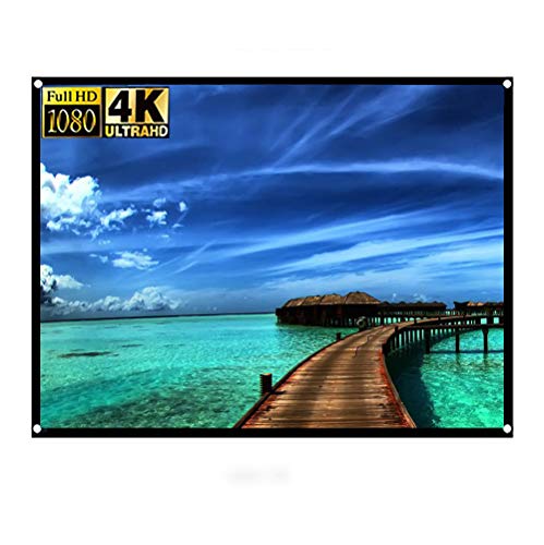 Eboxer Eboxer Projection Screen Hd Foldable Portable anti-crease Double Sided For Home 72 inch