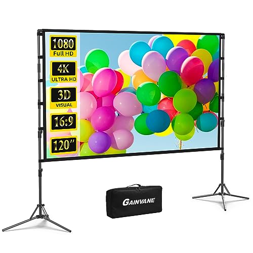 جاينفين Gainvane Projector Screen And Stand 120 inch
