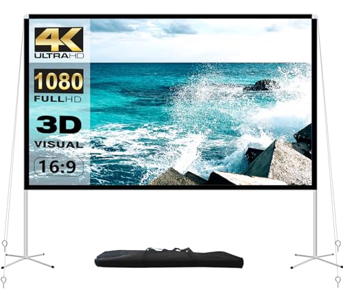 أوديو Aodiou Projector Screen And Stand 100 inch