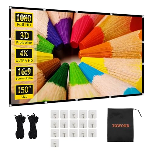 Towond Towond Projector Screen 150 inch