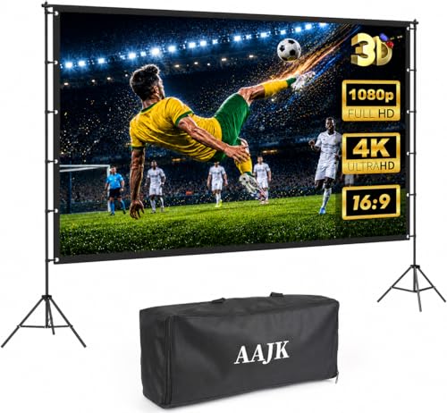 Aajk Aajk 120in Outdoor Projector Screen 120 inch