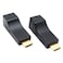 DDMALL Mini HDMI Extender 1080p60Hz Up to 196ft60m Over Single CAT5eCAT6Cat7 Ethernet Cable Extends Audio and Video No Latency Supports HDCP EDID POC HDMI Transmitter and Receiver Kit HE15