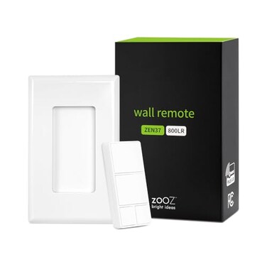 Zooz 800 Series ZWave Long Range Wall Remote Scene Controller ZEN37 Battery Powered White ZWave Hub Required