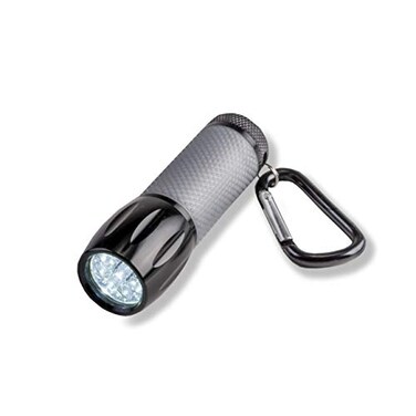 Carson LEDSight PRO LED Flashlight with 9 LED Bulbs with Two Brightness Settings and Carabiner Clip Attachment SL55