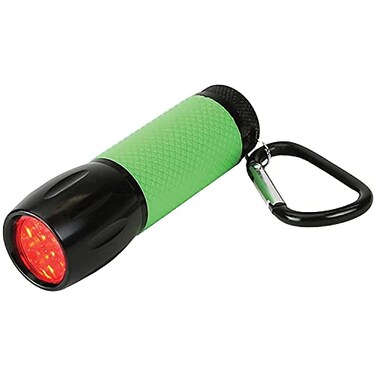 Carson RedSight Red LED Flashlight For Reading Astronomy Star Maps and Preserving Night Vision with Two Brightness Settings SL33 XLarge