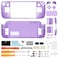 eXtremeRate Custom Faceplate Back Plate for Steam Deck LCD Clear Atomic Purple Handheld Console Replacement Housing Case DIY Full Set Shell with Buttons for Steam Deck Console Console NOT Included
