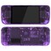 eXtremeRate Replacement Full Set Housing Shell with Buttons for Steam Deck OLED Handheld Console Custom DIY Clear Atomic Purple faceplate Back Plate Trackpad Case for Steam Deck OLED Console