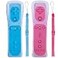 Tevodo Wii Remote Controller 2 Packs Upgrade Wireless Controller Compatible with Wii Wii Ublue and pink